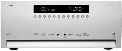 Arcam AVR-600 HDMI 1.4 3D Silver 120 watts x 7 channel Theater Receiver /preamp