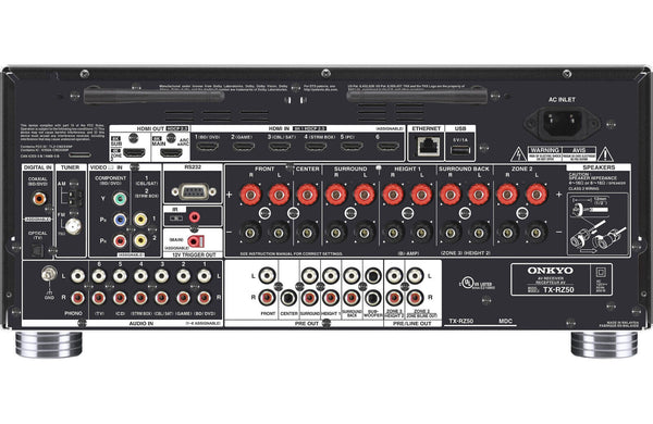 Onkyo TX-RZ50 9.2-channel home theater receiver with Dolby Atmos B