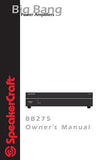 SpeakerCraft BB275 2 Channel  Amplifier 75wx2w/ remote trigger