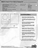 PSB CHS212 In-Cabinet Active Subwoofer B Stock