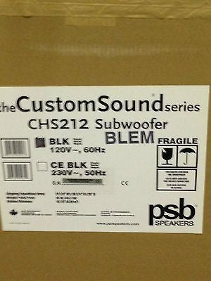 PSB CHS212 In-Cabinet Active Subwoofer B Stock