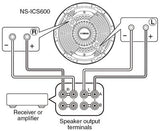 Yamaha NS-ICS600 Single Stereo In-ceiling Speaker (each)
