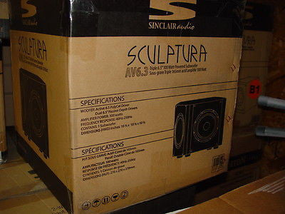 Sinclair audio AV6.3 Triple 100 Watt 6.5 inch Powered Subwoofer