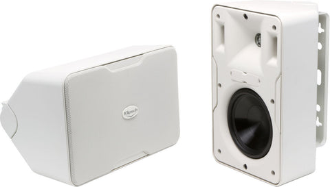 Klipsch CP-6 White 5-1/4" Indoor/Outdoor  Surface Mount Speaker Pair B-stock