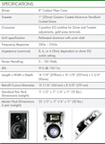 Current Audio WS804 8" CARBON FIBER cone 2-way, In-wall Full Range Loudspeaker!