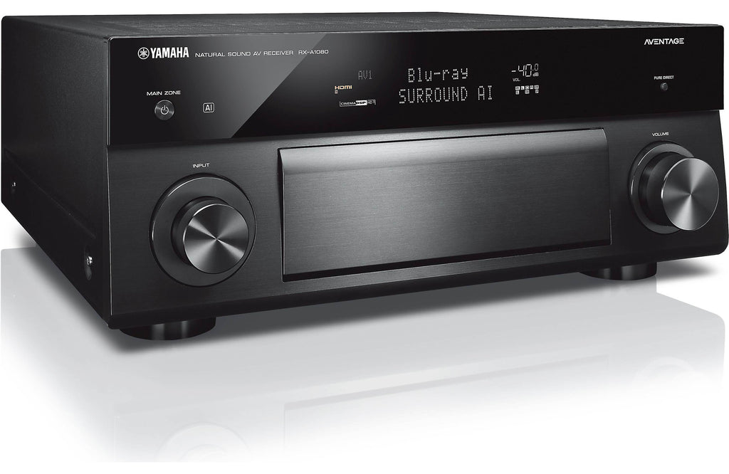 Yamaha AVENTAGE RX-A1080 7.2-channel home theater receiver with Wi-Fi®,  Bluetooth®, MusicCast, and Apple® AirPlay® 2