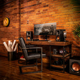 Klipsch R-41PM 2-Way Powered Bluetooth Bookshelf Speakers - Pair B-stock Black